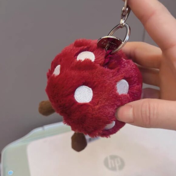 Jellycat Amusaebles Mushroom Bag Charm Keychain Plush Rare Retired NWT and Bag - Picture 2 of 5